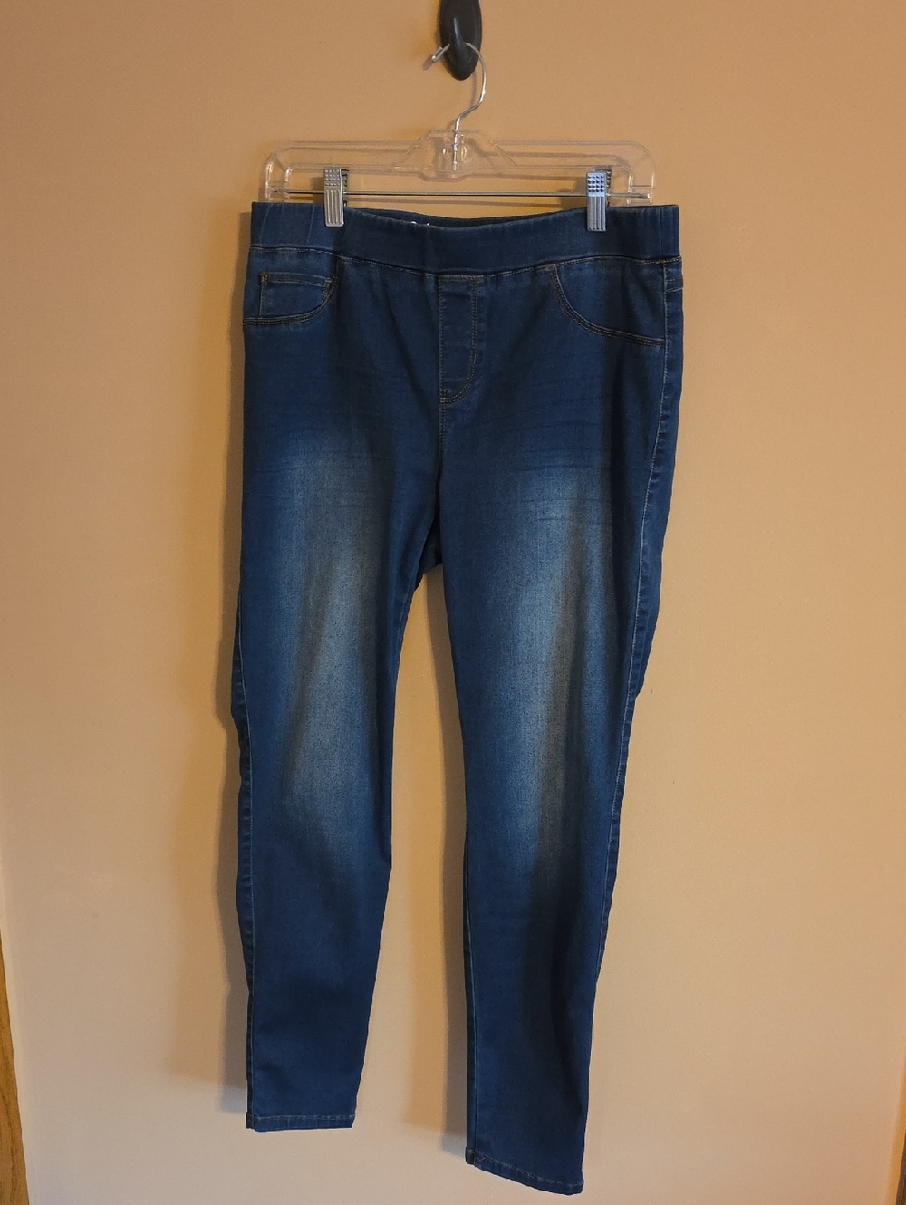 Womens Pull It On Denim Jean Leggings Size Medium